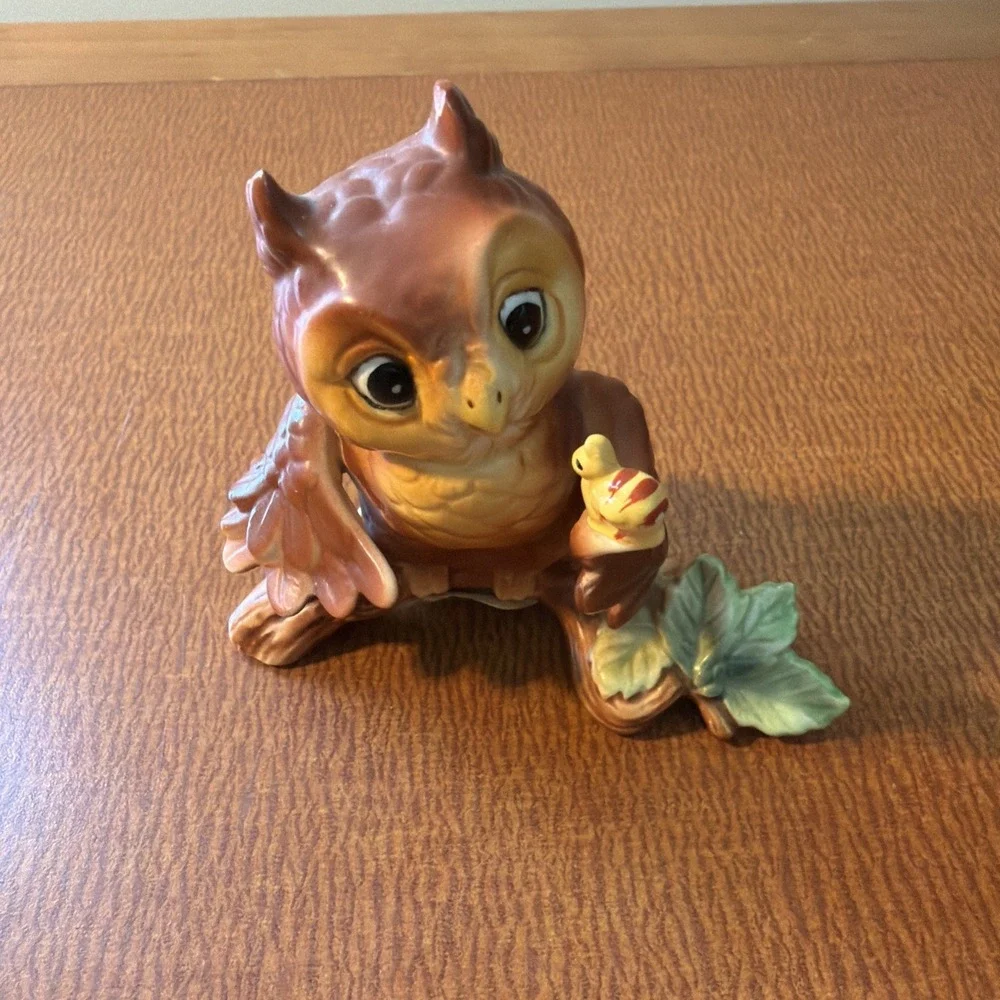 Vtg Hoot Owl Cloverleaf Lane Collection Owl Figurine  By Linda Powell 3.25